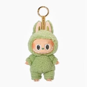 Green Plush Bunny Keychain Toy